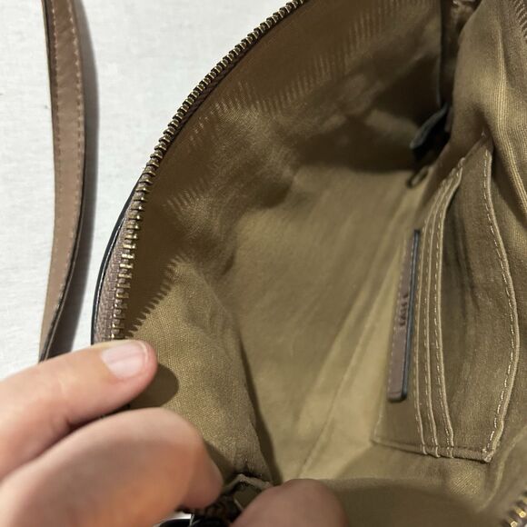 Frye Melissa leather crossbody /wristlet in taupe - Picture 4 of 5